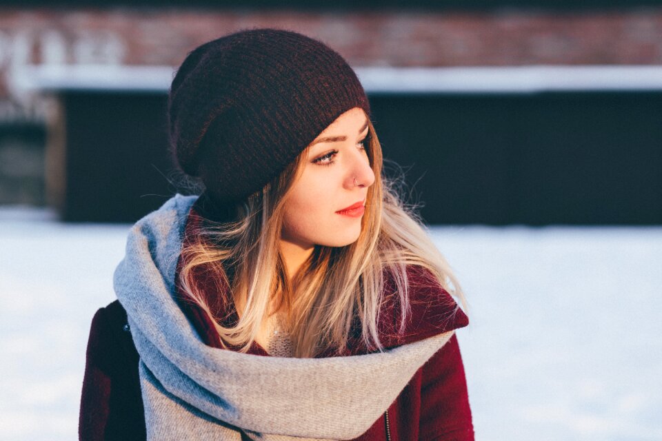 Cold weather beauty