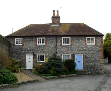 1 and 2 Church Lane, Old Town, Eastbourne (NHLE Code 1353111) (March 2010)