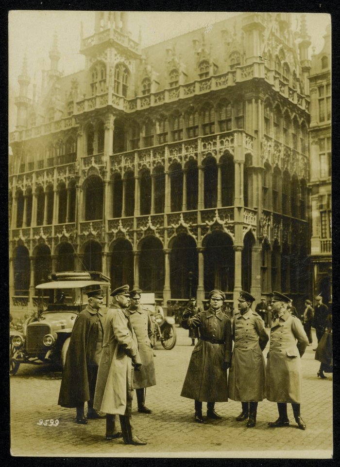 Generalfeldmarschall von Hindenburg und Exz. Ludendorff in Brüssel, Bestanddeelnr 158-0301