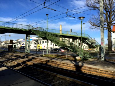 Fußgängerüberführung Bahnhof Industriegelände Dresden 4