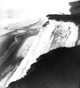 Geologie, krijtrotsen, kust, Bestanddeelnr 193-0312