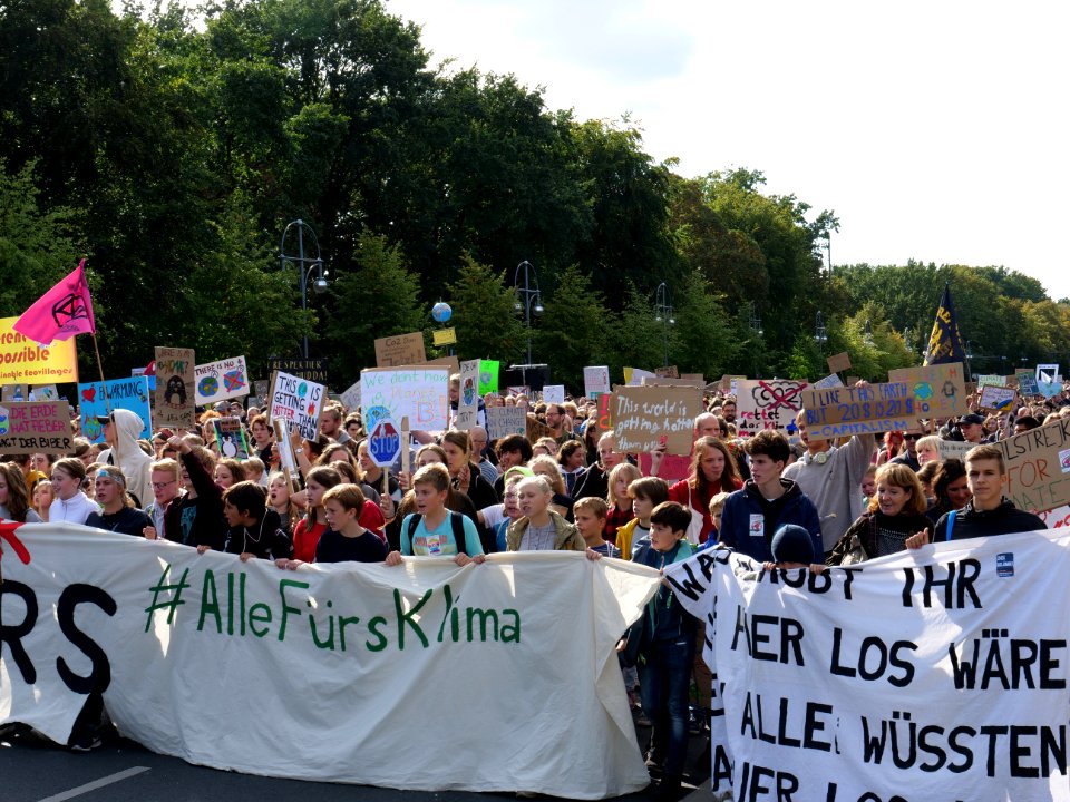 Front of the 3rd Global Climate Strike Berlin FridaysForFuture demonstration 118