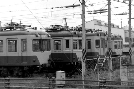 Fukushima Kotsu rolling stocks at Sakuramizu