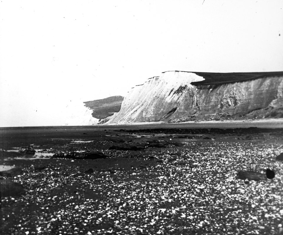 Geologie, krijtrotsen, kust, Bestanddeelnr 193-0311