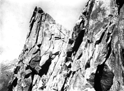 Geologie, verwering, granietkam, Bietschhorn, Bestanddeelnr 193-0299
