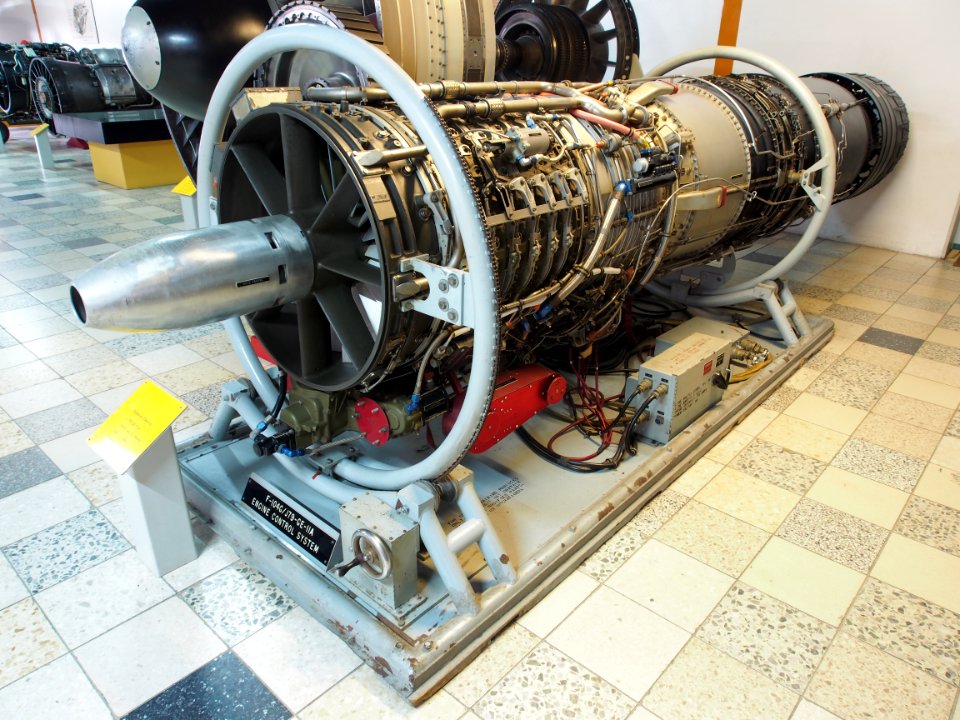 General Electric J79-GE-11A (1958) on engine control system, used in F-104 Starfighter at Flugausstellung Hermeskeil, pic1