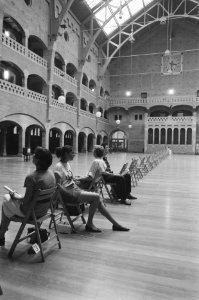 Geluidssculptuur Day in beurs van Berlage, Bestanddeelnr 934-2541