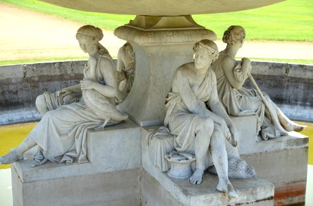 Fountain, c. 1862, marble, view 3 - Wrest Park - Bedfordshire, England - DSC08308 photo