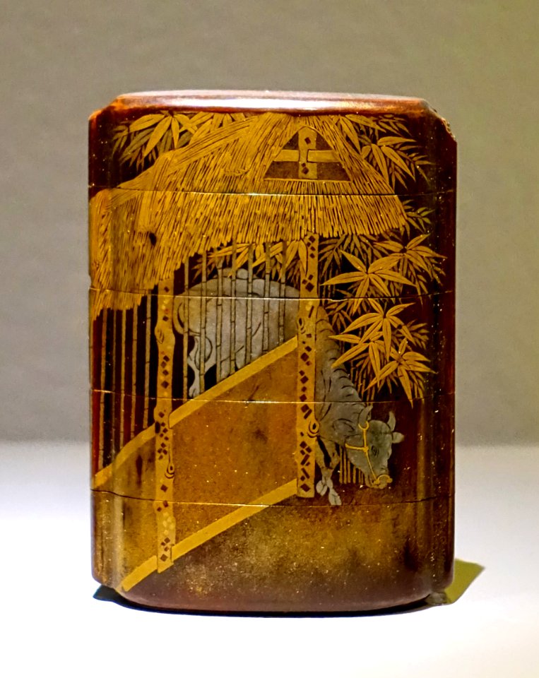 Four-case seal caddy (inro), Japan, Edo period, 1700s, maki-e lacquer on wood - Montreal Museum of Fine Arts - Montreal, Canada - DSC09579