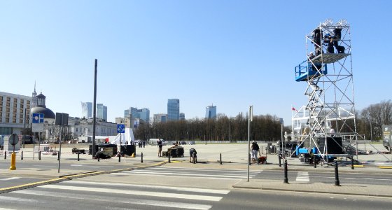 09-04-2018 Warszawa pl. Piłsudskiego przed rocznicą Smoleńska