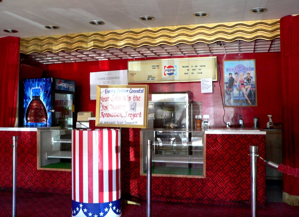 Fox Theatre (McCook, Nebraska) concession counter 1