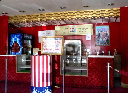 Fox Theatre (McCook, Nebraska) concession counter 1