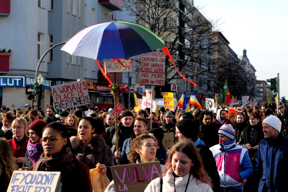 Frauenkampftag demonstration Berlin 2020 82