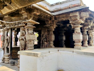 11th century Panchalingeshwara temples group, Kalyani Chalukya, Sedam Karnataka India - 99