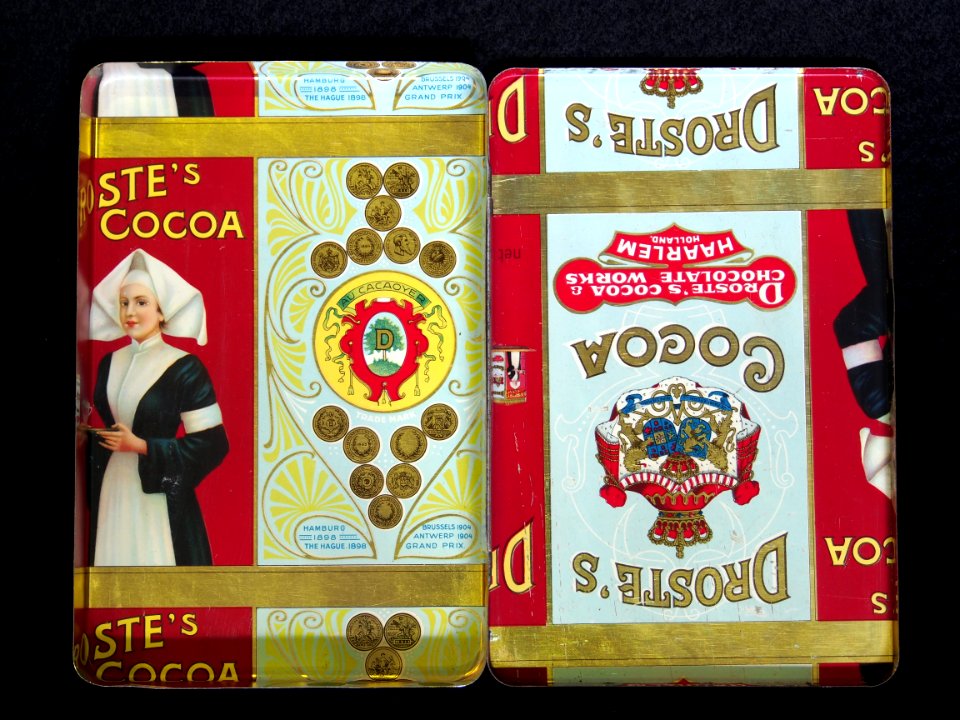 Droste Cocoa blik met afbeelding aan de binnenkant foto 5