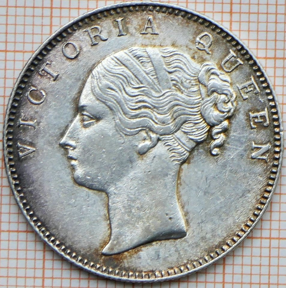 East India Company, One Rupee, 1840 - obverse