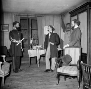 Een historisch tafereel in het museum, Bestanddeelnr 254-0092