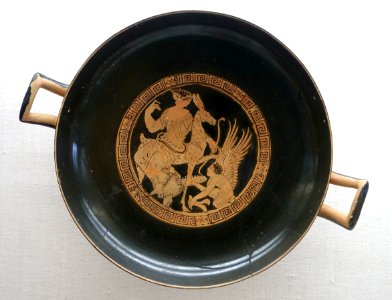 Drinking bowl with Artemis and Eros, Faliscan, 375-50 BC, L 818 - Martin von Wagner Museum - Würzburg, Germany - DSC05720