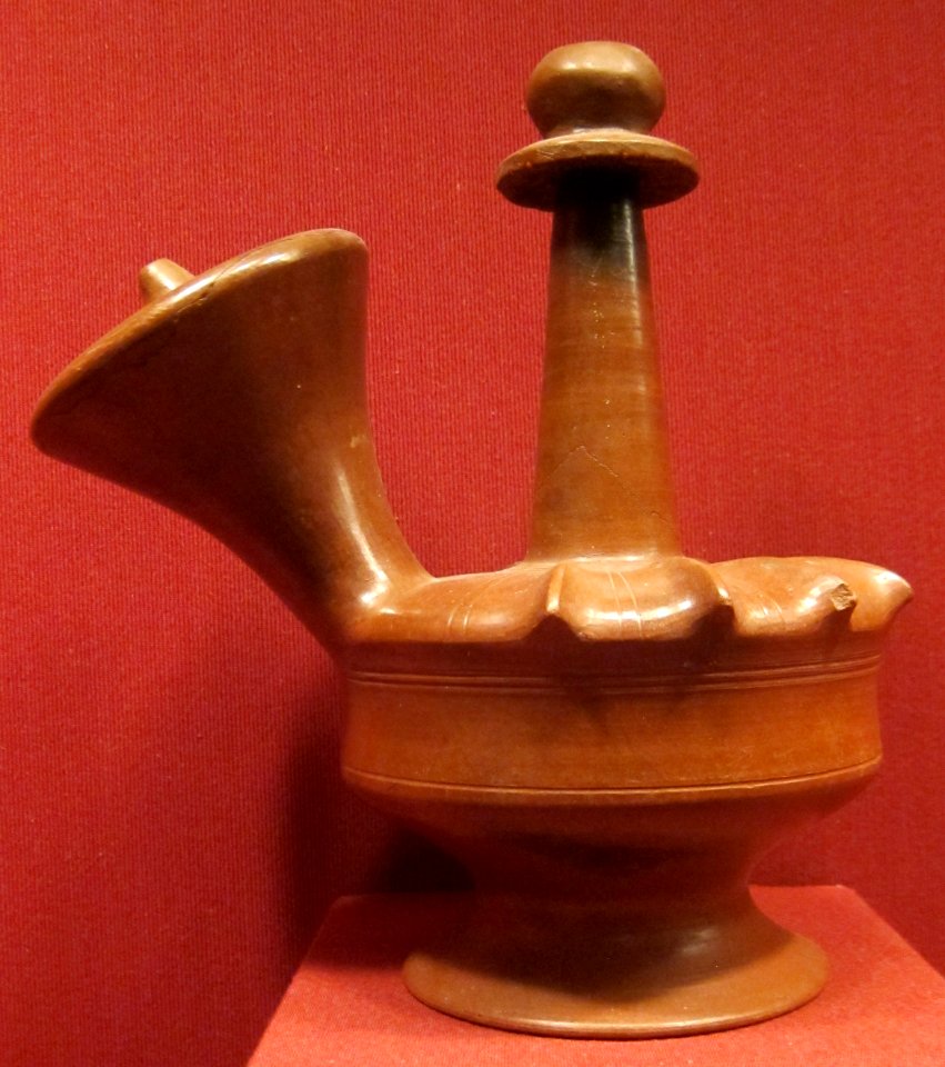 Earthenware kendi, Java, Majapahit, 13th-15th century, Honolulu Museum of Art II