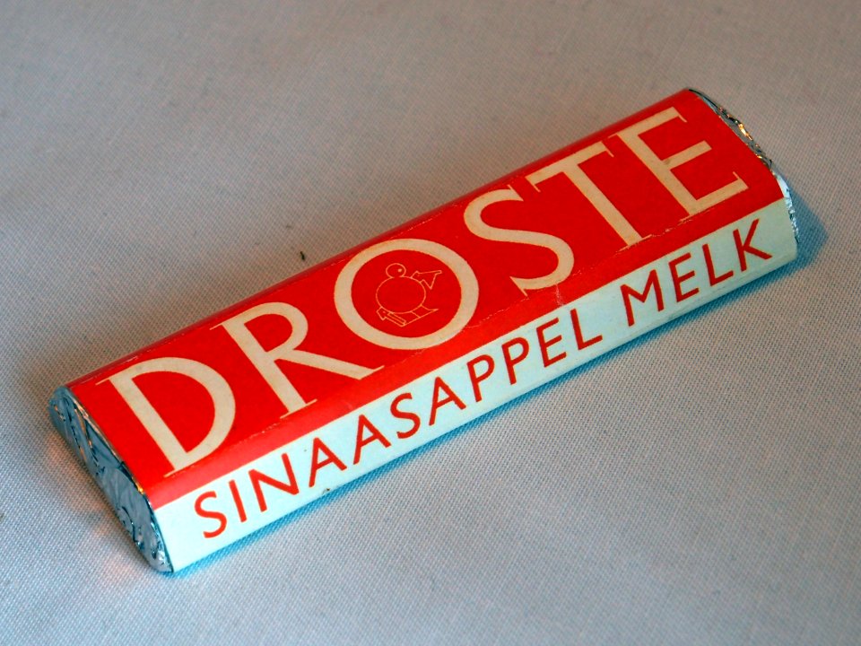 Droste sinaasappel melk chocolade reep, foto 2