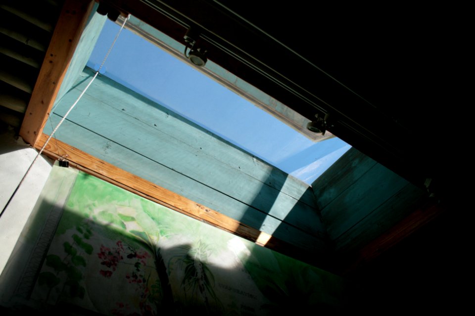 Earthship museum 2 operable skylight seen