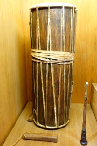 Drum and ken saranai (oboe), Cham - Vietnam Museum of Ethnology - Hanoi, Vietnam - DSC03382