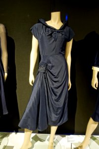Dress, designer unknown, c. 1985, silk, glass and tube beads, metal - Musée de la mode - Montreal, Canada - DSC07072