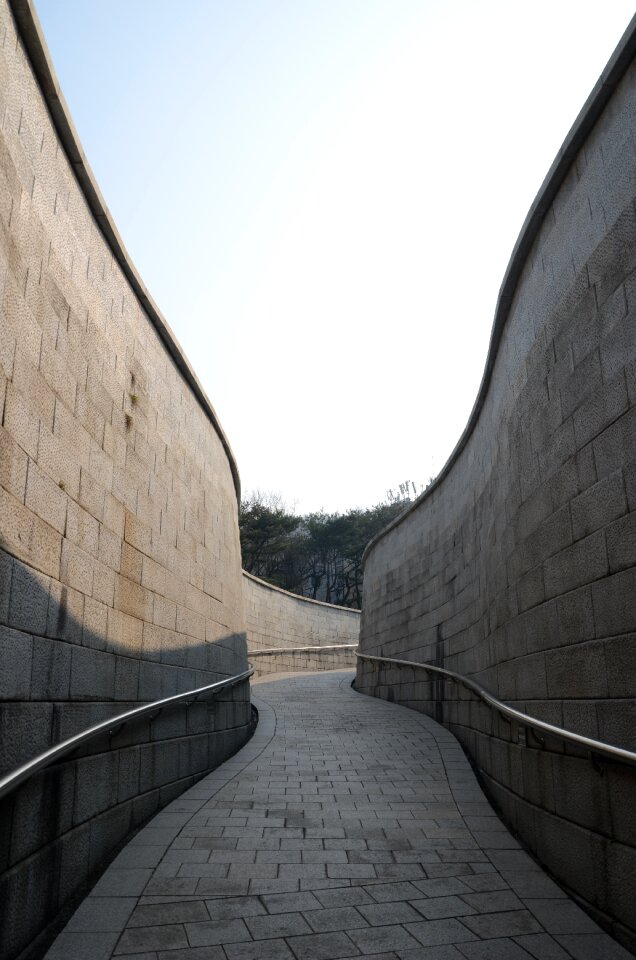 Korea namsan hanok village wall