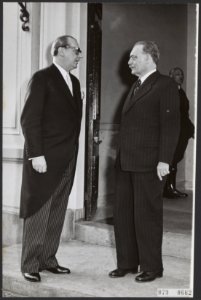 Duitse minister van Buitenlandse Zaken Heinrich von Brentano bezoekt Nederland. , Bestanddeelnr 079-0662