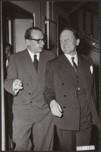 Duitse minister van Buitenlandse Zaken Heinrich von Brentano bezoekt Nederland. , Bestanddeelnr 077-1137