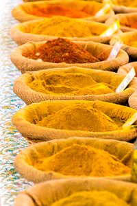 Colorful paprika market photo