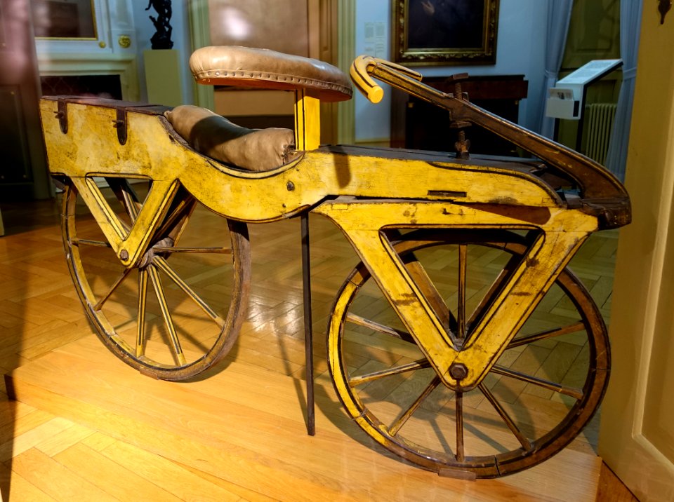 Draisine or Laufmaschine, c. 1820 - Kurpfälzisches Museum der Stadt Heidelberg - Heidelberg, Germany - DSC01526