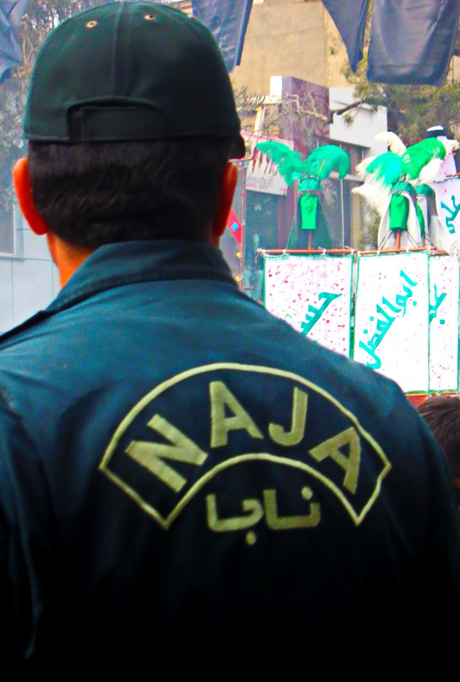 Dramatic (Shabih) - November 14,2013 - Muharram 10,1435 - NAJA police of Iran - Main Street of Nishapur (Edited)