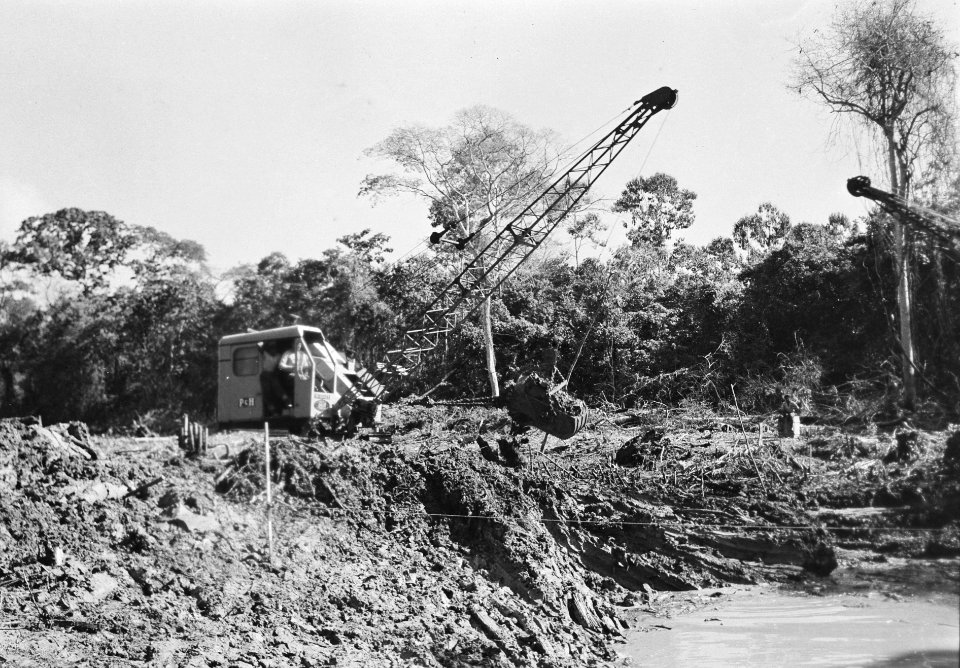 Draglines, werkzaamheden, Bestanddeelnr 250-8307