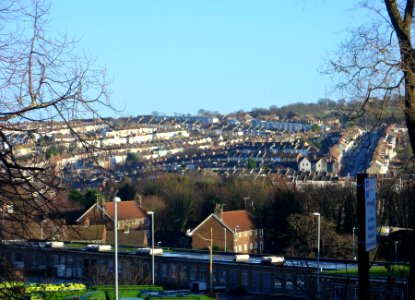 Eastward view from Former Jewish Cemetery, Florence Place, Brighton (December 2013) (4)