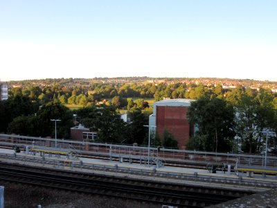 Eastward view across Preston Park from Dyke Road Drive, Brighton (August 2016) (4)