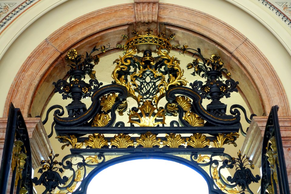 Enclosed Loggia ironwork - Vizcaya Museum and Gardens - Miami, Florida - DSC08420