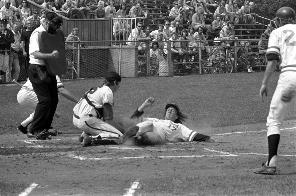 Europese Kampioenschappen Honkbal 1973 in Haarlem, Nederland tegen Belgie, Paul , Bestanddeelnr 926-5198