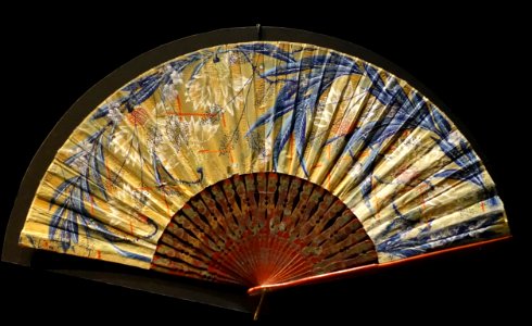 Fan, China, 20th century, probably bamboo and paper - Museu do Oriente - Lisbon, Portugal - DSC06981