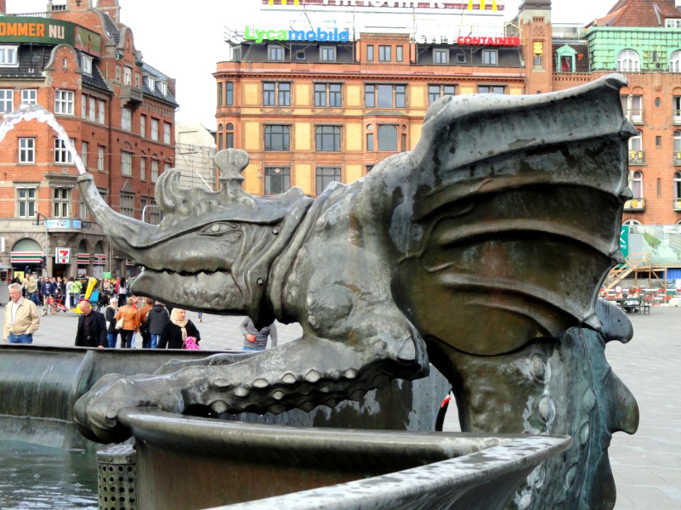 Dragon Fountain detail, Copenhagen - DSC08858