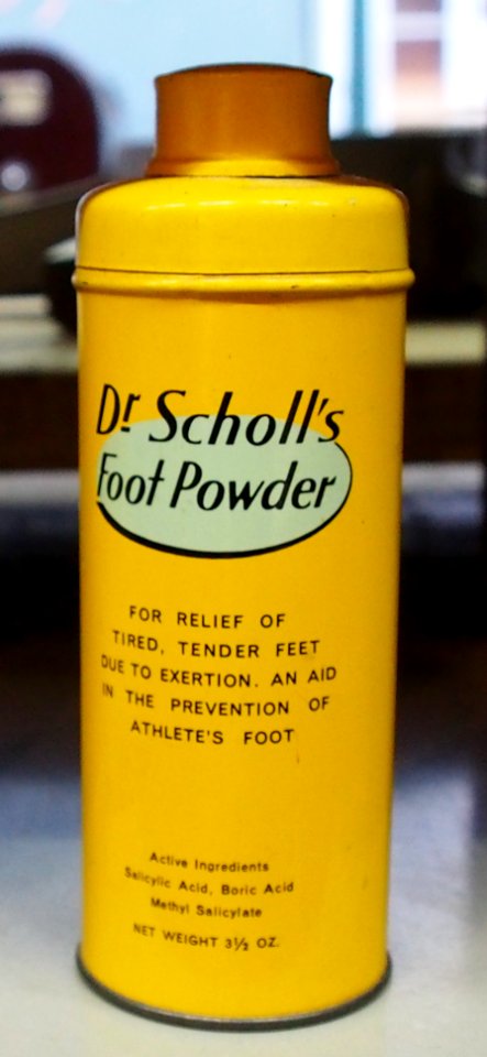 Dr Scholls Foot Powder tin