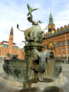 Dragon Fountain, Copenhagen - DSC08860 photo