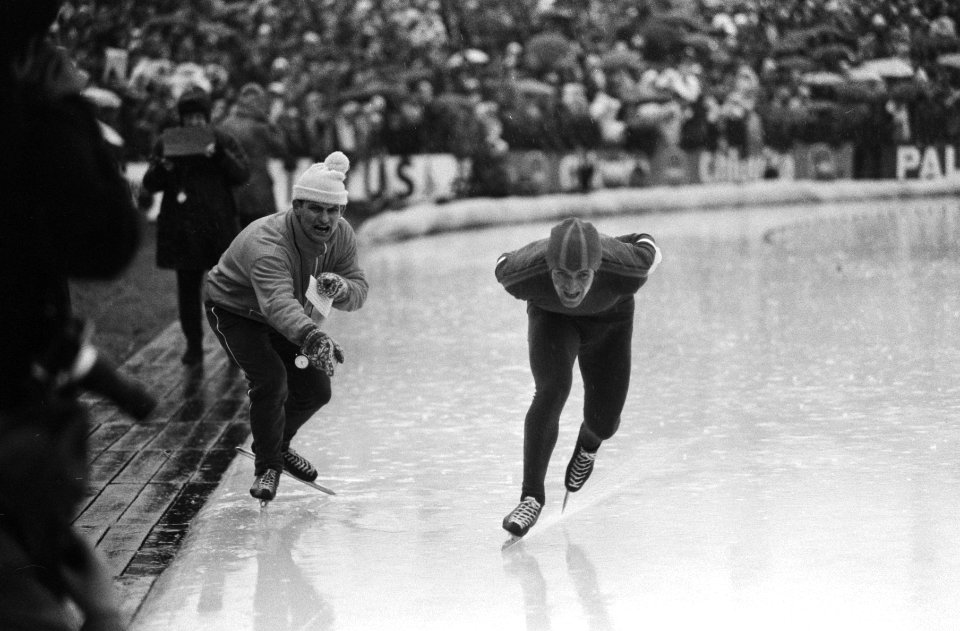 Europese kampioenschappen schaatsen heren, Heerenveen Jan Bols in aktie op 500, Bestanddeelnr 924-2131