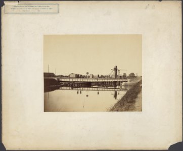 Draaibrug over de Willemsvaart bij Zwolle in de spoorweg van Utrecht naar Kampen, Bestanddeelnr 704
