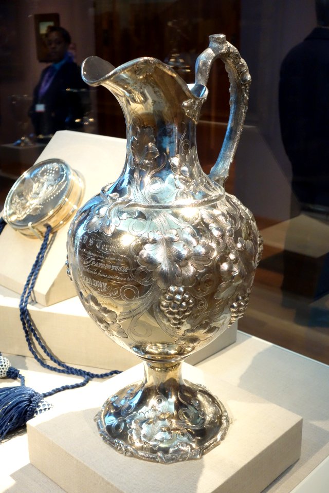 Ewer by George Ladd, 1859, silver - De Young Museum - DSC00858