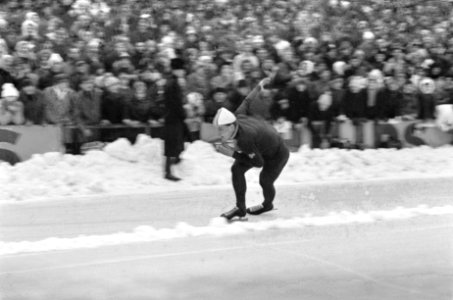 Europese Schaatskampioenschappen te Oslo, nummer 28 en 29 Stiansen (500 meter), , Bestanddeelnr 921-0264
