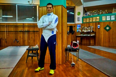 Epee fencer Agapitos Papadimitriou