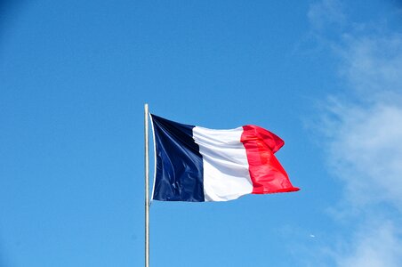 Mast rod french flag photo