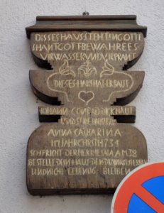 Eppstein, Burgstraße 69, Inschrift