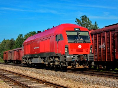 ER20CF-007, Литва, Паневежский уезд, станция Скапишкис (Trainpix 106220)